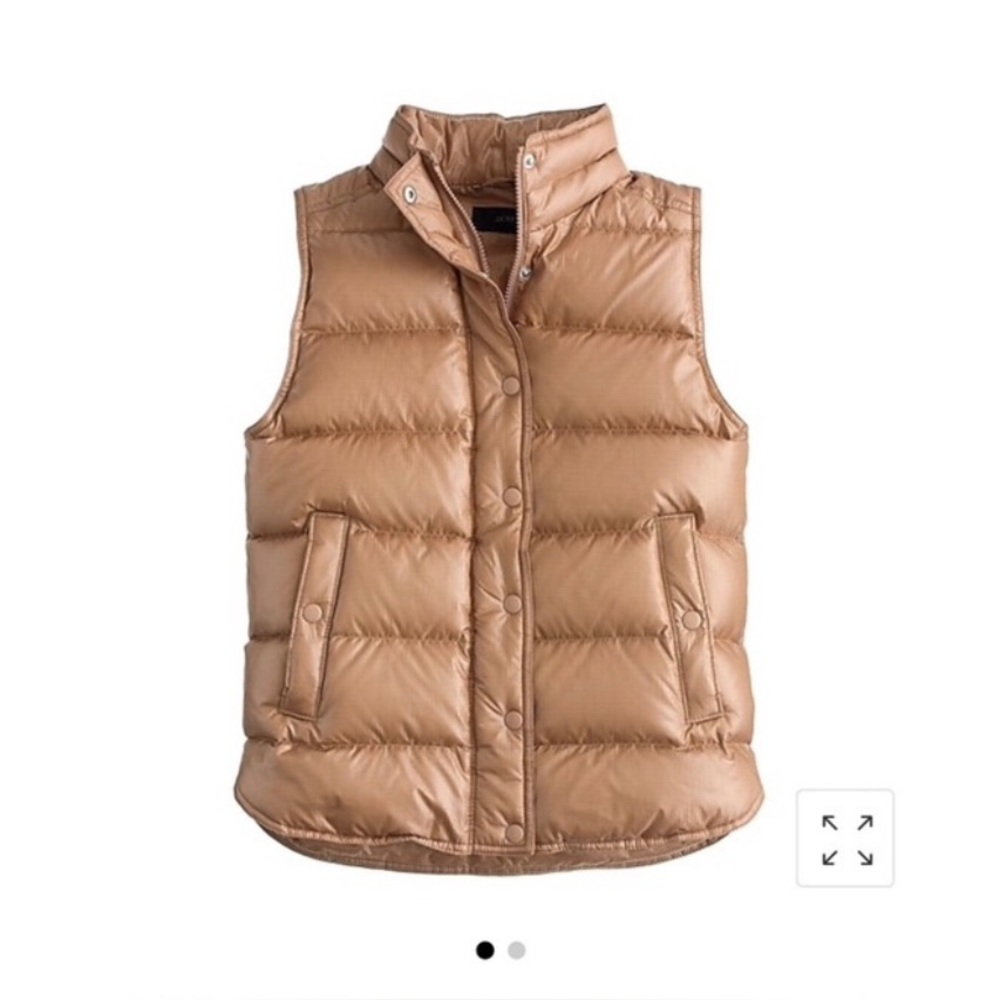 J.Crew Shiny Puffer Down Vest